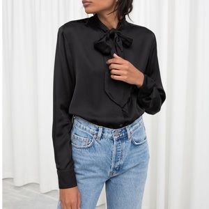 Satin Pussybow Blouse